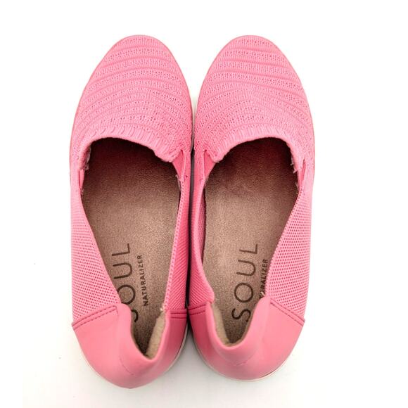 Soul Naturalizer Kemper Knit Slip-On Sneaker Shoes Women's Pink Size US7W EU37 - Picture 5 of 12